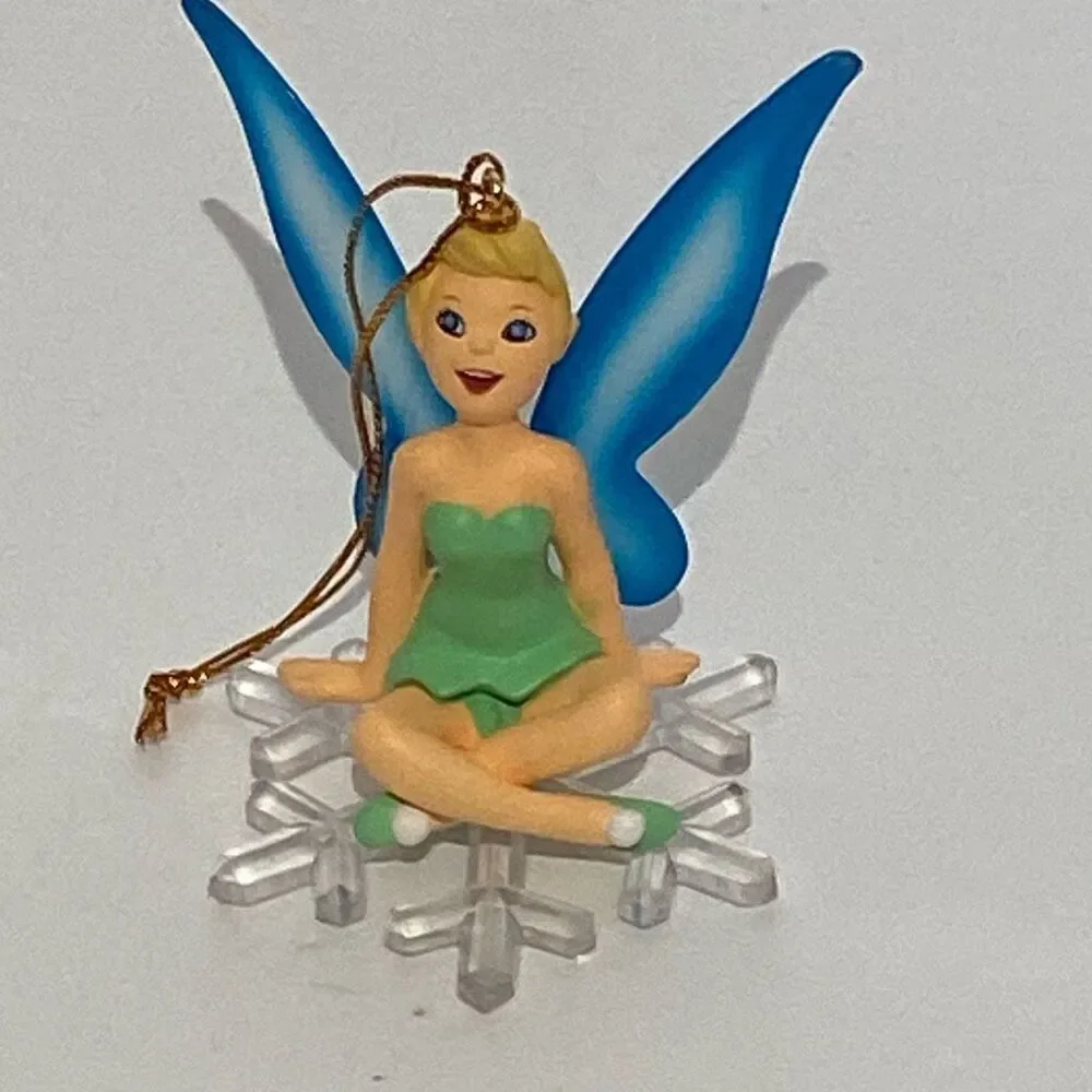Disney Tinker Bell In‎ Snowflake Christmas Tree Collectible Hanging Ornament